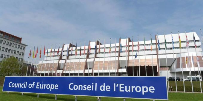 Die Parlamentarische Versammlung des Europarates in Strassburg. Europarat