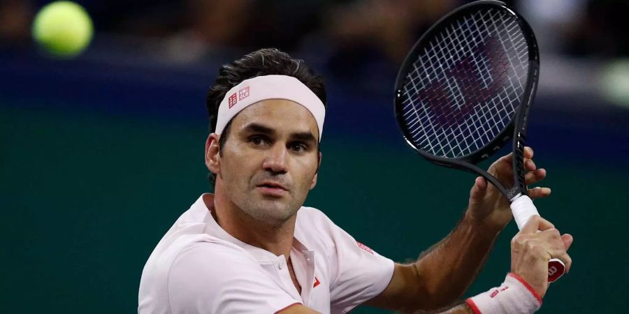 Roger Federer beim Turnier in Shanghai.