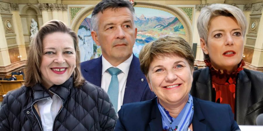 Für Heidi Z'graggen, Hans Wicki, Viola Amherd und Karin Keller-Sutter gilt es am Mittwoch ernst.