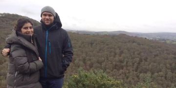 Matthew Hedges mit seiner Ehefrau.