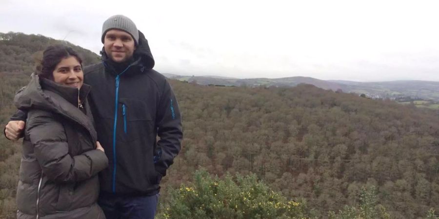 Matthew Hedges mit seiner Ehefrau.