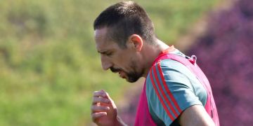 Franck Ribéry  beim Training.