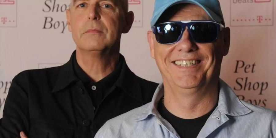 Die Musiker Neil Tennant (l) und Chris Lowe alias die Pet Shop Boys. Foto: Britta Pedersen