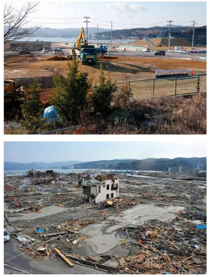 Die japanische Präfektur Fukushima hat sich über fast neun Jahren stark verändert. Bilder aus Japan nach der Flutwelle 2011.