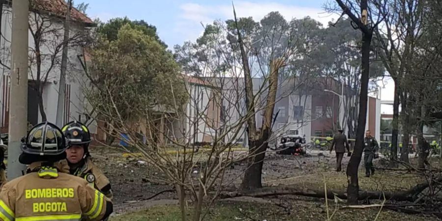 Mutmasslicher Bombenanschlag in Polizeiakademie in Kolumbien.