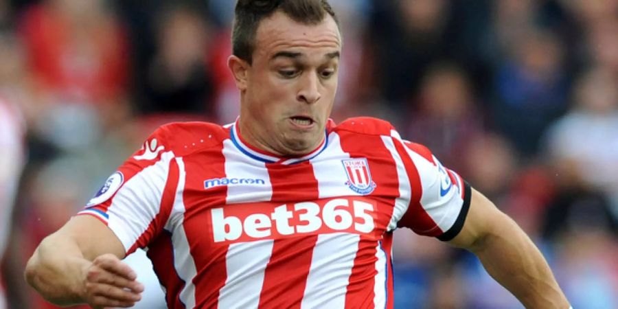 Shaqiri trifft in seinem 25. Ligaspiel für Stoke City.