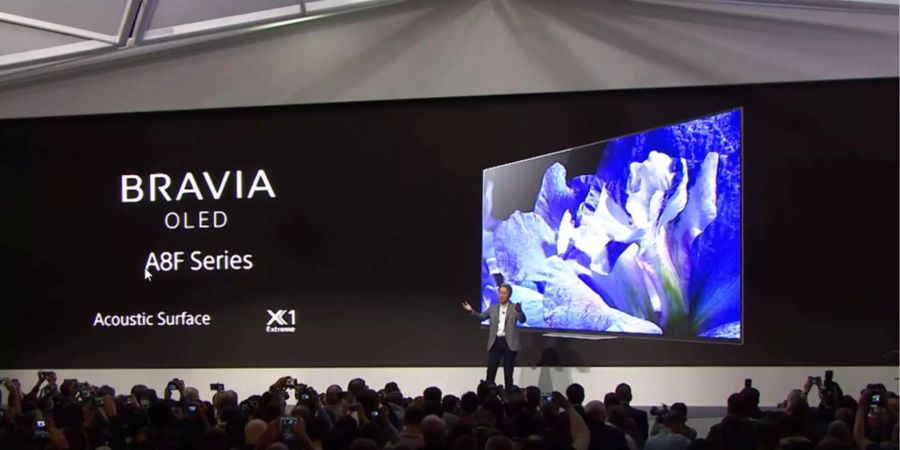 Lebensechte Bildqualität verspricht Sony mit der neuen Bravia-Serie (4K OLED BRAVIA A8F).