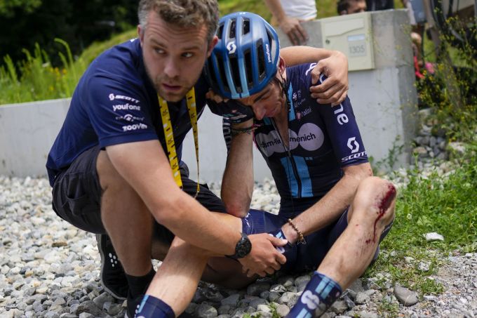 An der Tour de France kam es zu einem Massensturz. Tour de France
