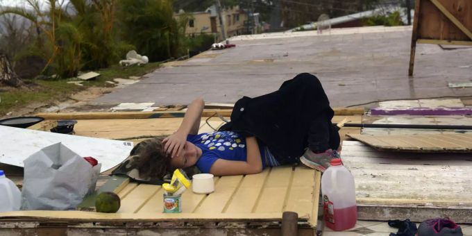 Puerto Rico nach dem Hurrikan Maria. Puerto Rico nach dem Hurrikan Maria.