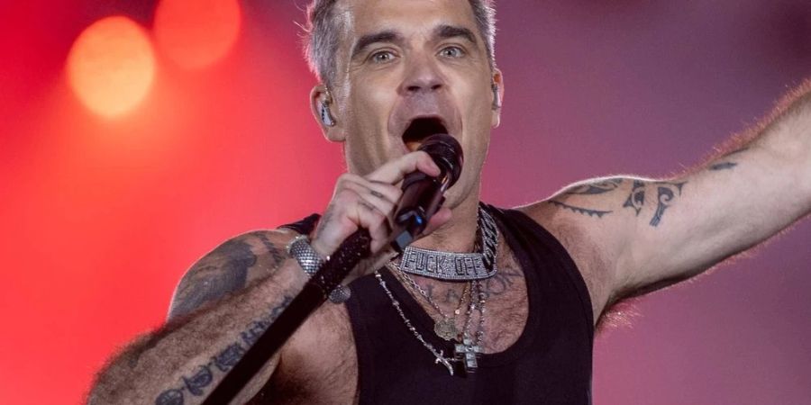 Robbie Williams bei einem Auftritt in München im vergangenen Jahr.