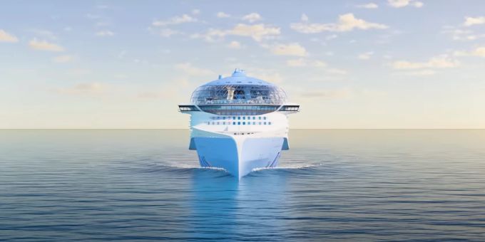 Animation aus einem Video der Royal Carribean zur Icon of the Seas. icon of the seas