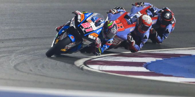 Alonso Lopez gewinnt den Saisonauftakt der Moto2. Alonso Lopez Moto2