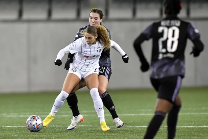Für den FCZ kam Alayah Pilgrim auch in der Champions League zum Einsatz. Alayah Pilgrim FCZ Lyon