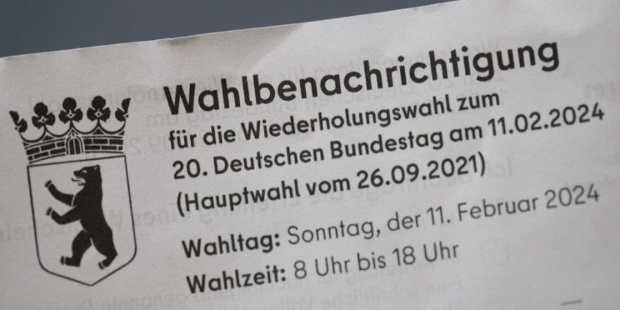 Wahlbenachrichtigung