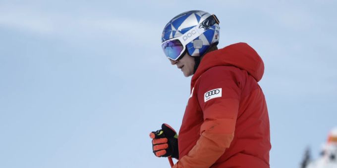 Marco Odermatt geht das zweite Wengen-Training gemütlich an. Marco Odermatt