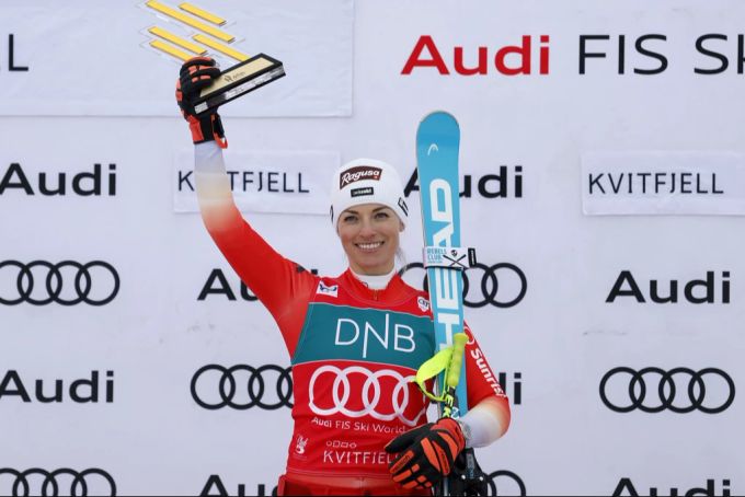 Lara Gut-Behrami gewinnt in Kvitfjell den ersten Super-G, beim zweiten wird sie Zweite. Lara Gut-Behrami