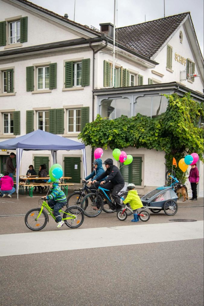 Trotz Regen und kaltem Wetter zog der SlowUp auch dieses Jahr wieder viele Besucher an.
