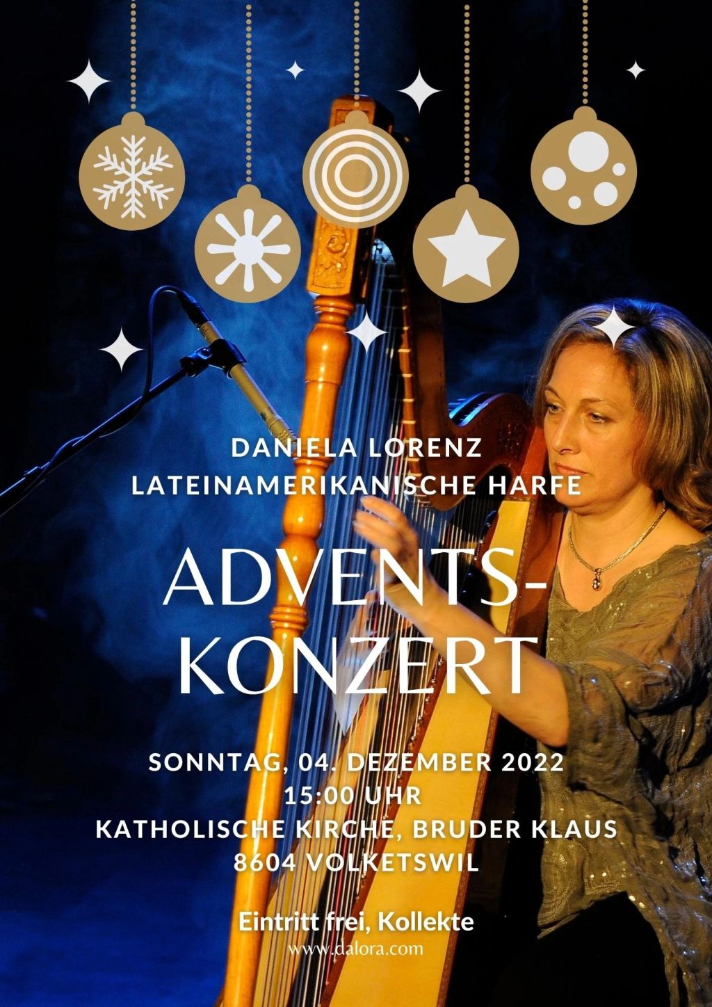 Adventskonzert Daniela Lorenz Lateinamerikanische Harfe