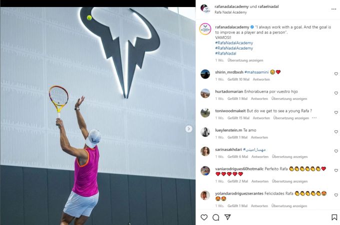In seiner eigenen Academy hält sich Rafael Nadal in seiner Heimat Manacor fit. Rafael Nadal