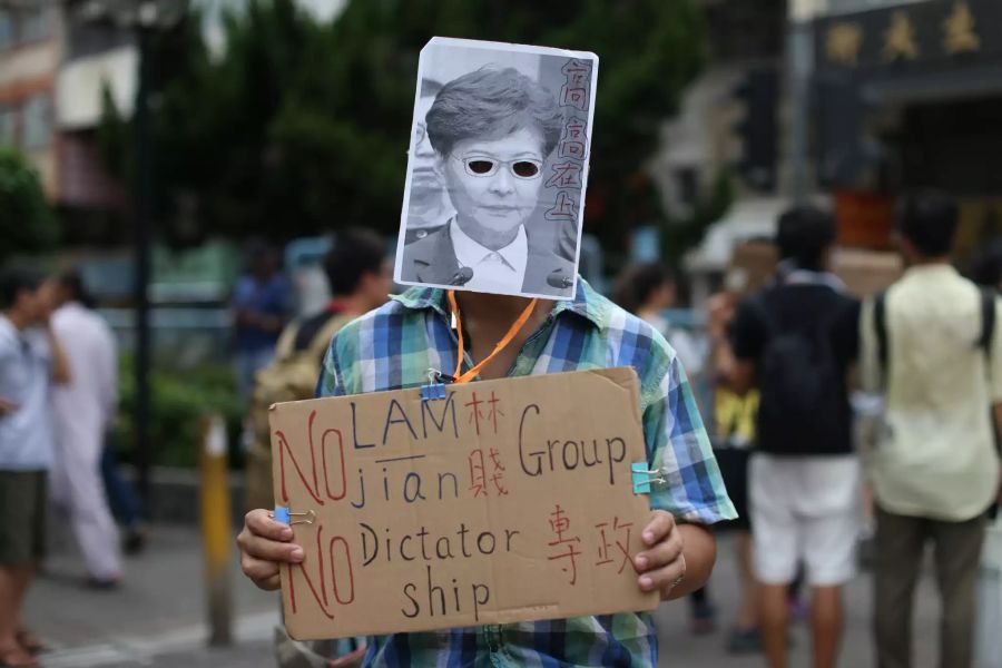 Aprotests in Hong Kong