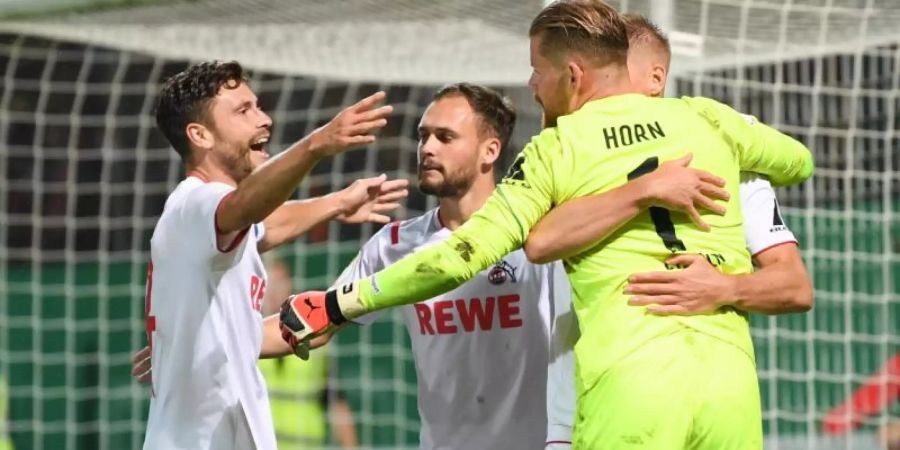 Kölns Torwart Timo Horn konnte im Elfmeterschiessen nur zweimal bezwungen werden. Foto: Arne Dedert