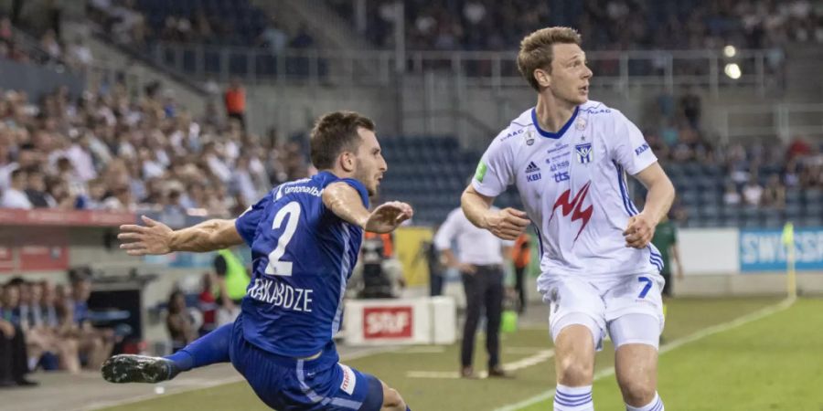 Otar Kakabadse und der FC Luzern taten sich im Hinspiel gegen KI Klaksvik  von den Färöern schwer und siegten erst dank eines Treffers in der Nachspielzeit 1:0