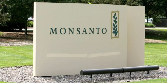 Das Logo von Monsanto. monsanto