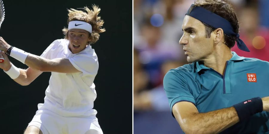 Roger Federer Andrej Rublev