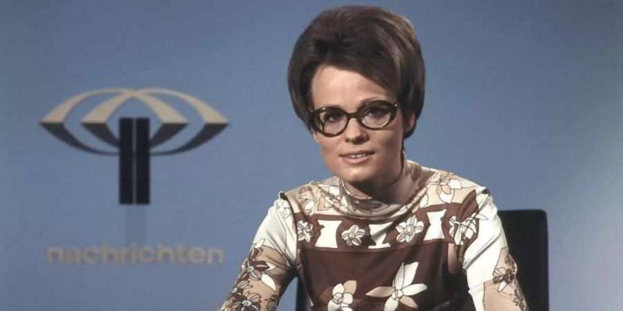 Die damalige ZDF-Nachrichtenmoderatorin Wibke Bruhns. Foto: Renate Schäfer/ZDF