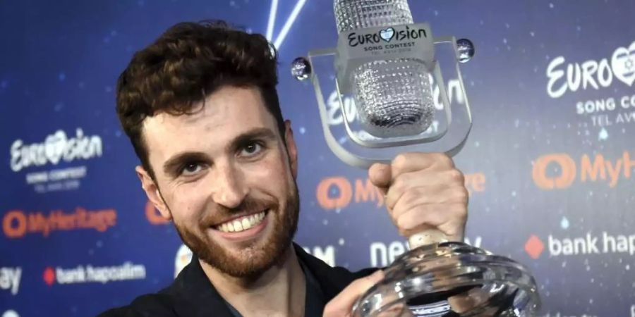 Mit seinem Song «Arcade» hat Duncan Laurence den 64. ESC gewonnen. Foto: Antti Aimo-Koivisto/Lehtikuva