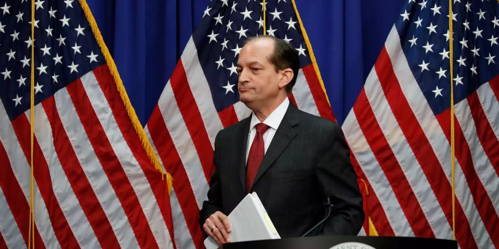 Fall Epstein Us Minister Alex Acosta Verteidigt Früheres Vorgehen