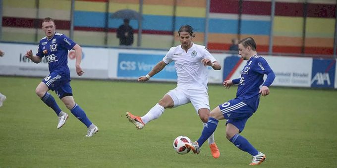 Der FC Gossau beim Spiel gegen den FC United Zürich. FC Gossau