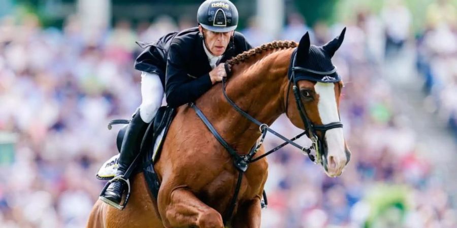 Bester deutscher Springreiter beim letzten Start im Nations Cup: Marcus Ehning. Foto: Uwe Anspach