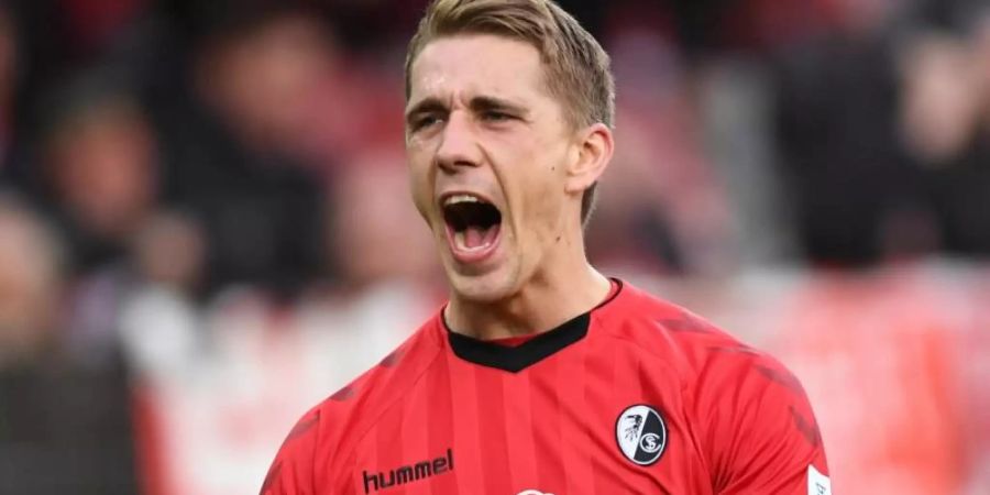 Stürmer Nils Petersen erzielte im ersten Testspiel des SC Freiburg gegen Kayserispor FK einen Treffer. Foto: Patrick Seeger