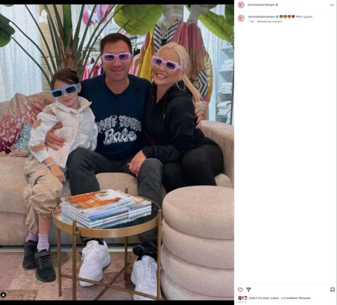Eine herrlich unterhaltsame Familie: Sophia, Lucas Cordalis und Daniela Katzenberger. Daniela Katzenberger