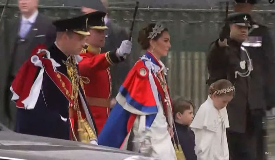 Prinz William, Kate und die Kinder George und Charlotte.