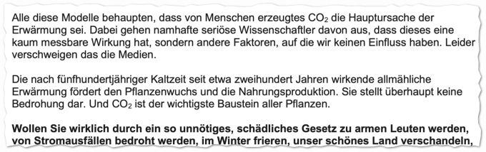 Flyer Fake-News Klimaschutz-Gesetz