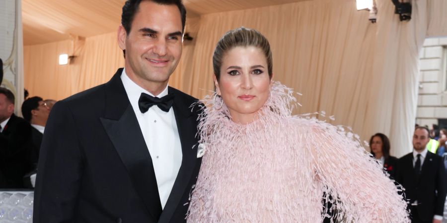 Bei der Met Gala 2023 setzten Roger Federer und Gattin Mirka auf Glamour.