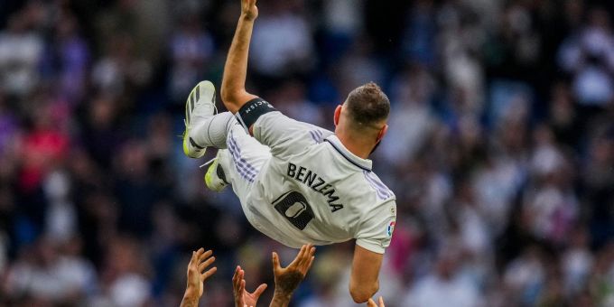 Die Ära von Karim Benzema bei Real Madrid ist mit seiner Verabschiedung nun endgültig Geschichte. Die Ära von Karim Benzema bei Real Madrid ist mit seiner Verabschiedung nun endgültig Geschichte.