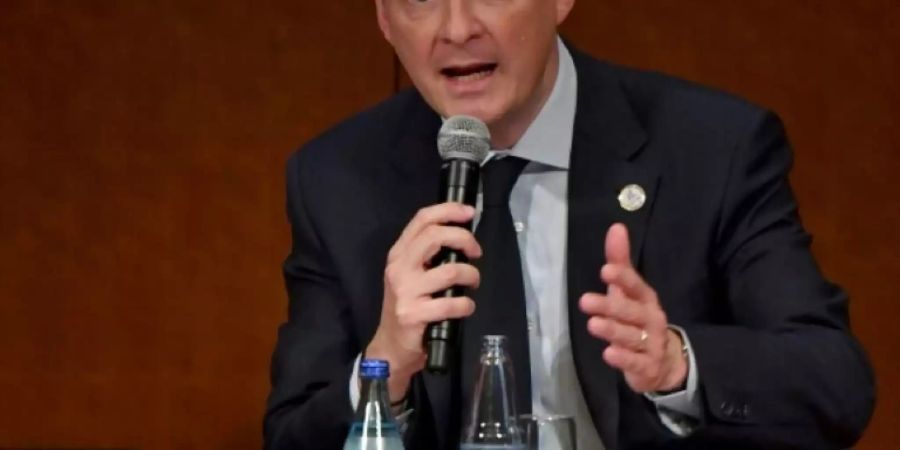 Frankreichs Wirtschaftsminister Bruno Le Maire in Fukuoka