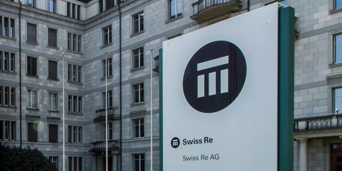Das Logo von Swiss Re. Swiss Re Logo
