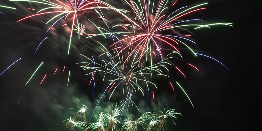 Das Feuerwerk auf dem Rhein in Basel (hier eine Aufnahme von 2018) wird im gewohnten Rahmen stattfinden.