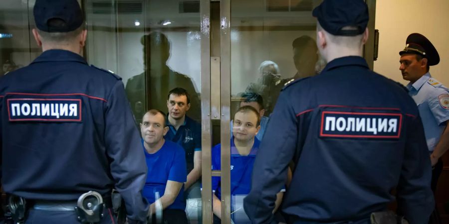 Festgenommene ukrainische Matrosen