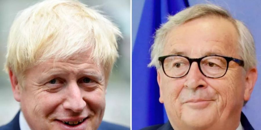 Der britische Premierminister Boris Johnson (l.) und EU-Kommissionspräsident Jean-Claude Juncker treffen sich am Montag zu einem Arbeitsessen. Foto: PA Wire