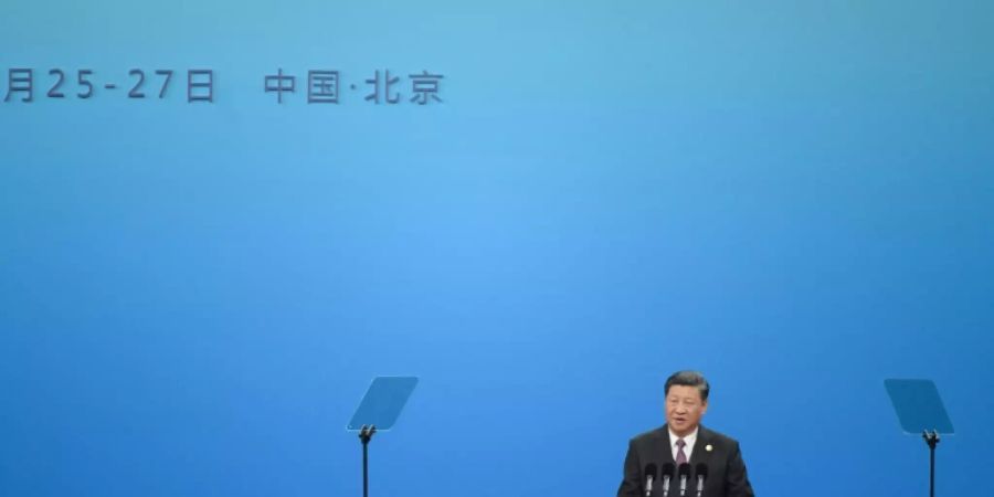 Xi Jinping bei einer Konferenz zur «Neuen Seidenstrasse»