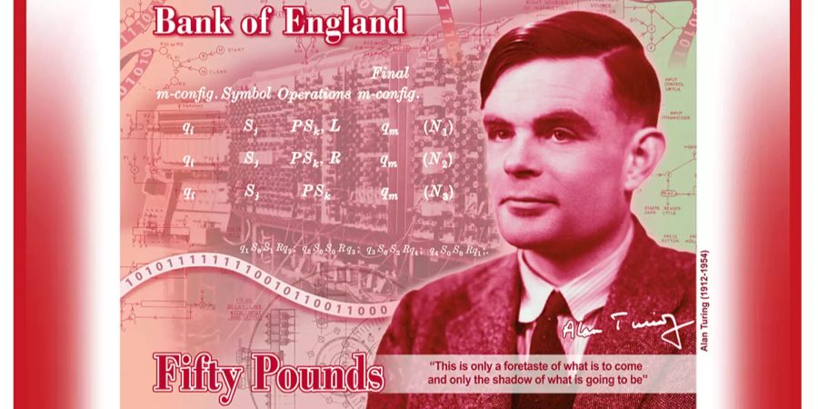 Alan Turing 50 Pfund