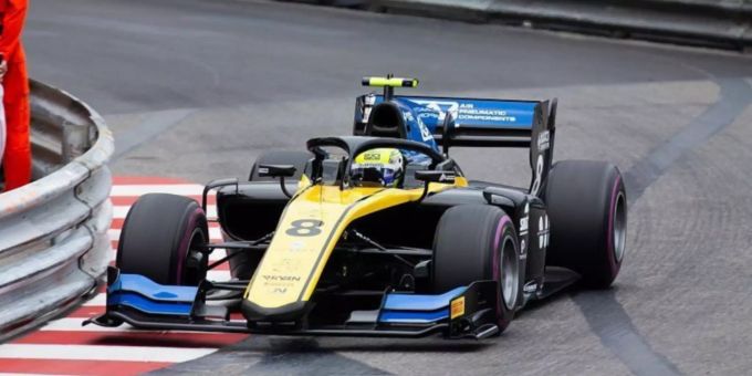 Luca Ghiotto beim Formel-2-Rennen in Monaco. Luca Ghiotto