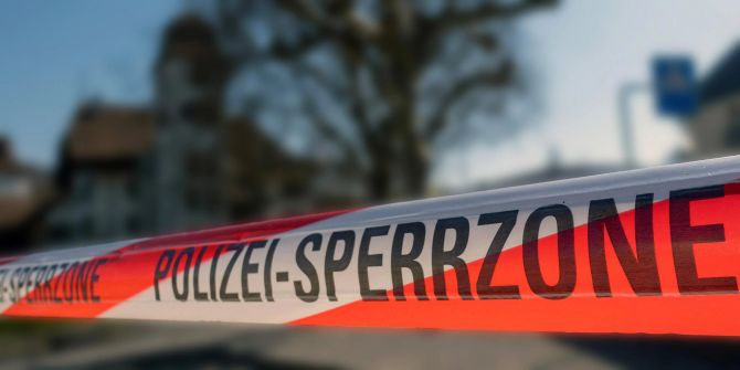 Polizei-Sperrzonen Markierung
