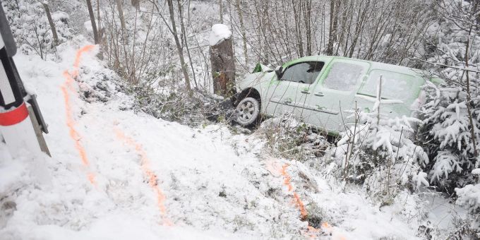 Trogen: Selbstunfall mit Lieferwagen Trogen: Selbstunfall mit Lieferwagen