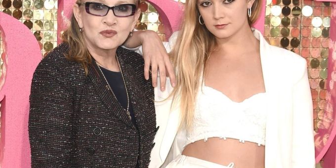 Carrie Fisher and her daughter Billie Lourd.